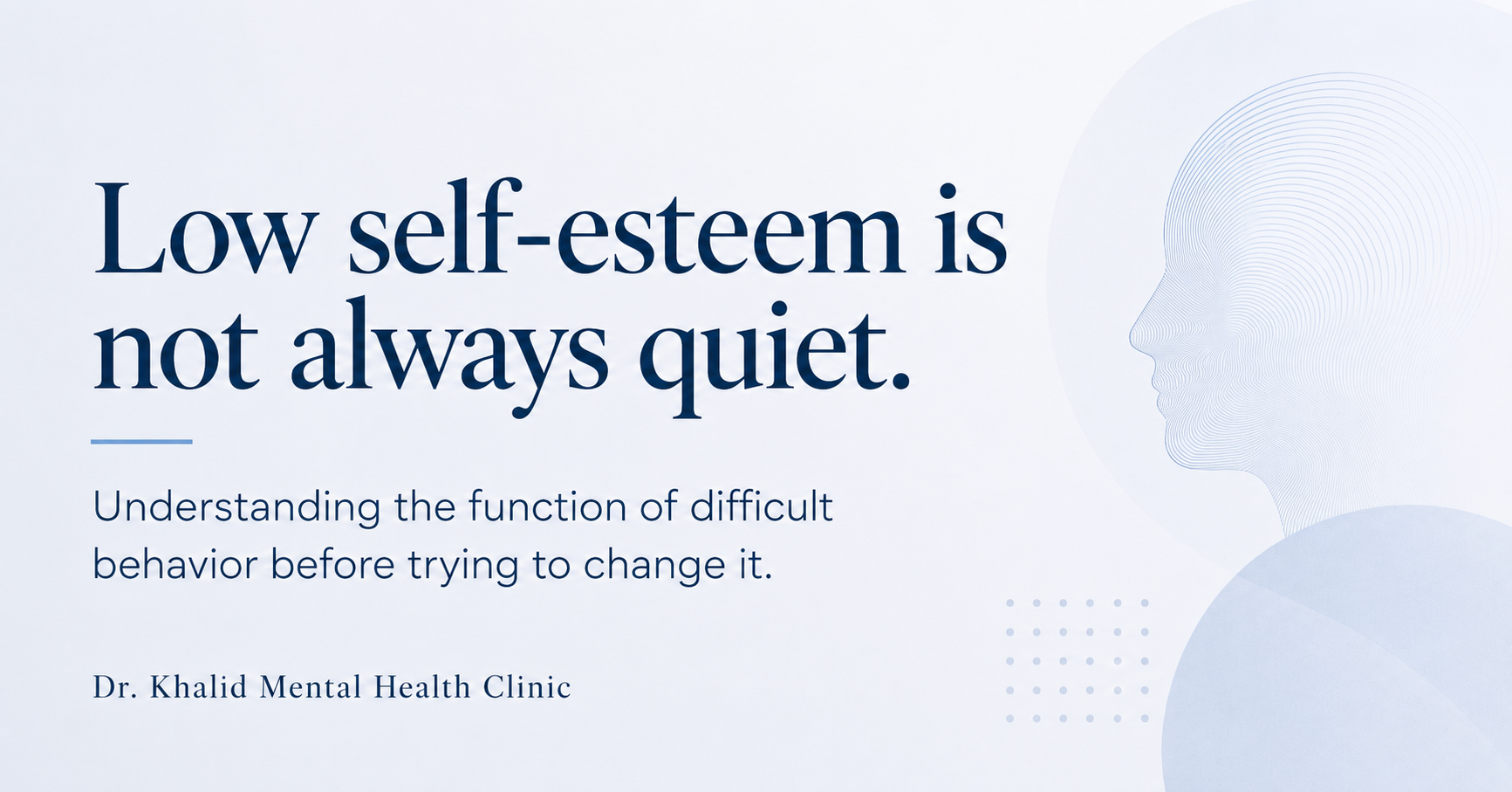 Low self-esteem is not always quiet